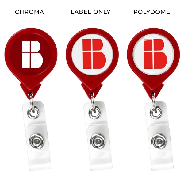 Round "BEST" Retractable Badge Reel (opaque) - Round "BEST" Retractable Badge Reel (opaque) - Image 4 of 7