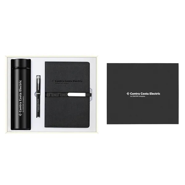 ExecuSet with 18 Oz Tumbler, A5 Leatherette Padfolio & Pen - ExecuSet with 18 Oz Tumbler, A5 Leatherette Padfolio & Pen - Image 2 of 12