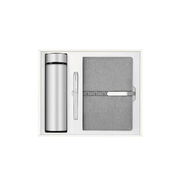 ExecuSet with 18 Oz Tumbler, A5 Leatherette Padfolio & Pen - ExecuSet with 18 Oz Tumbler, A5 Leatherette Padfolio & Pen - Image 3 of 12