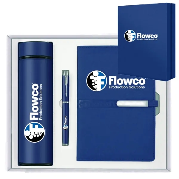 ExecuSet with 18 Oz Tumbler, A5 Leatherette Padfolio & Pen - ExecuSet with 18 Oz Tumbler, A5 Leatherette Padfolio & Pen - Image 0 of 12