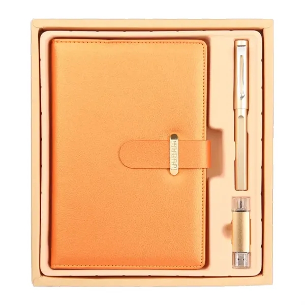 ExecuSet with Pen, A5 Leatherette Padfolio & 8GB Flash Disk - ExecuSet with Pen, A5 Leatherette Padfolio & 8GB Flash Disk - Image 6 of 11