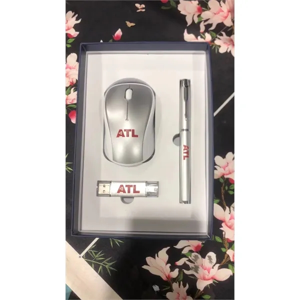 Employee Award Gift Set Pen, Wireless Mouse & 8GB Flash Disk - Employee Award Gift Set Pen, Wireless Mouse & 8GB Flash Disk - Image 3 of 14