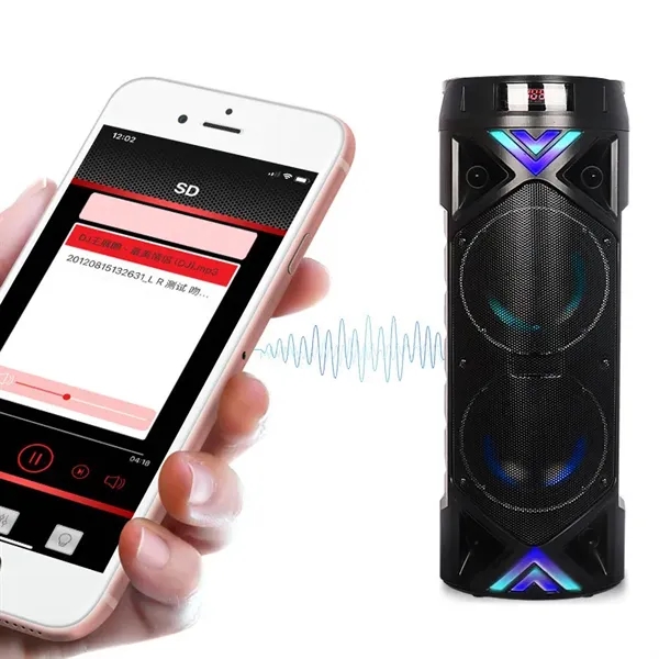 Powerful Bluetooth Speaker with FM Radio - Powerful Bluetooth Speaker with FM Radio - Image 1 of 2
