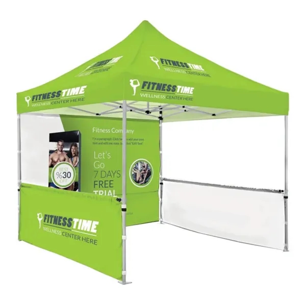 10' x 10' Deluxe White Steel Frame Tent Kit - 10' x 10' Deluxe White Steel Frame Tent Kit - Image 2 of 3