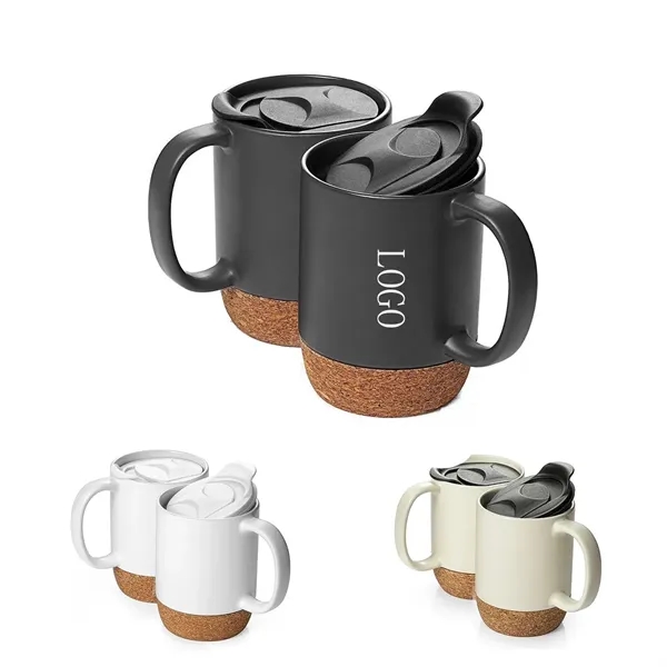 15 Oz Matte Cork Ceramic Mug - 15 Oz Matte Cork Ceramic Mug - Image 0 of 1