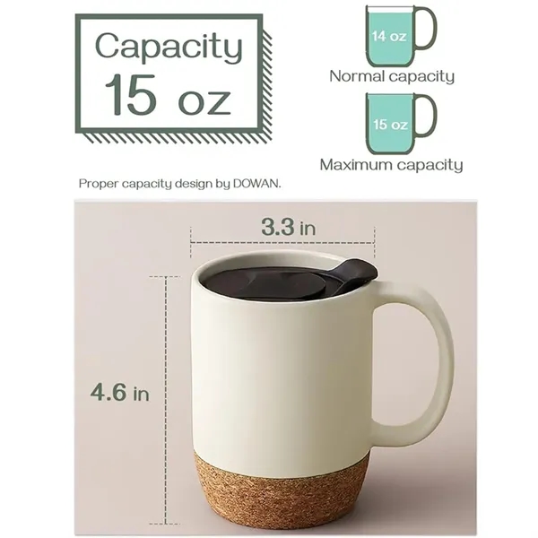 15 Oz Matte Cork Ceramic Mug - 15 Oz Matte Cork Ceramic Mug - Image 1 of 1