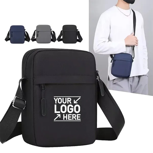 Oxford Cloth Small Crossbody Bag - Oxford Cloth Small Crossbody Bag - Image 0 of 4