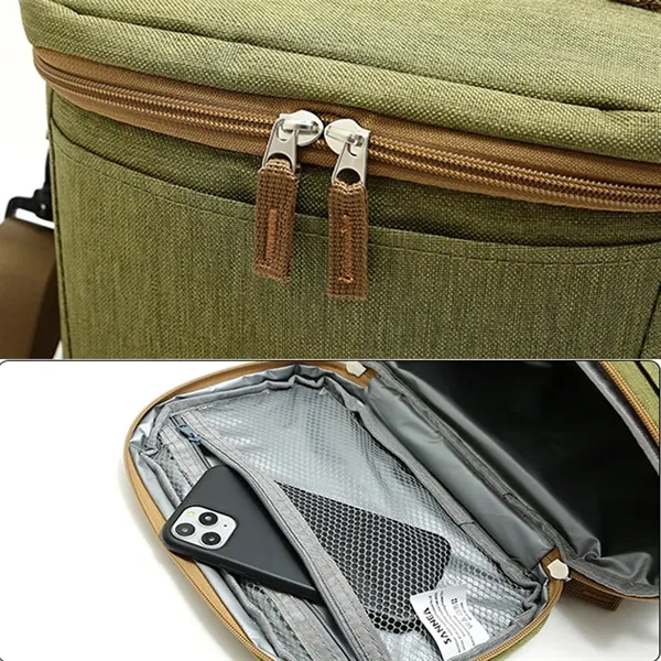 Oxford Cloth Lunch Box Insulated Bag - Oxford Cloth Lunch Box Insulated Bag - Image 3 of 4