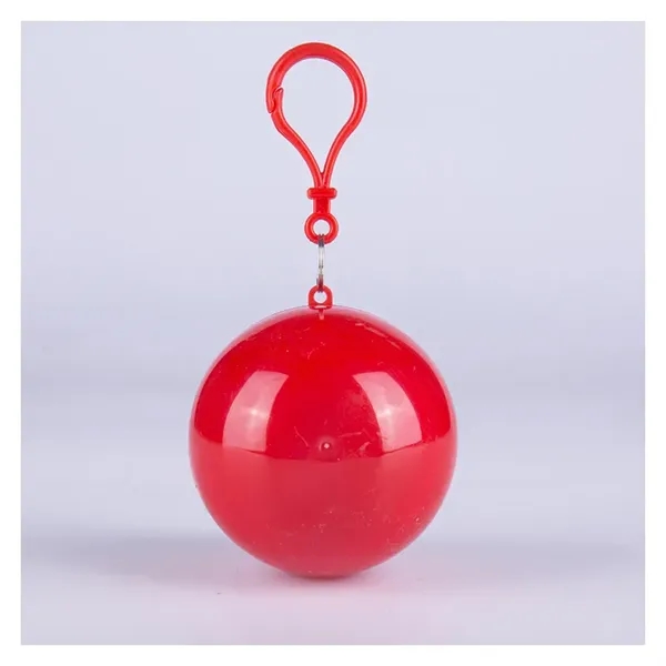 Disposable Emergency Rain Ponchos in Keychain Balls - Disposable Emergency Rain Ponchos in Keychain Balls - Image 3 of 5