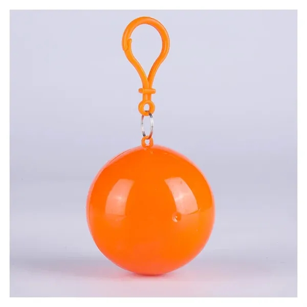Disposable Emergency Rain Ponchos in Keychain Balls - Disposable Emergency Rain Ponchos in Keychain Balls - Image 4 of 5