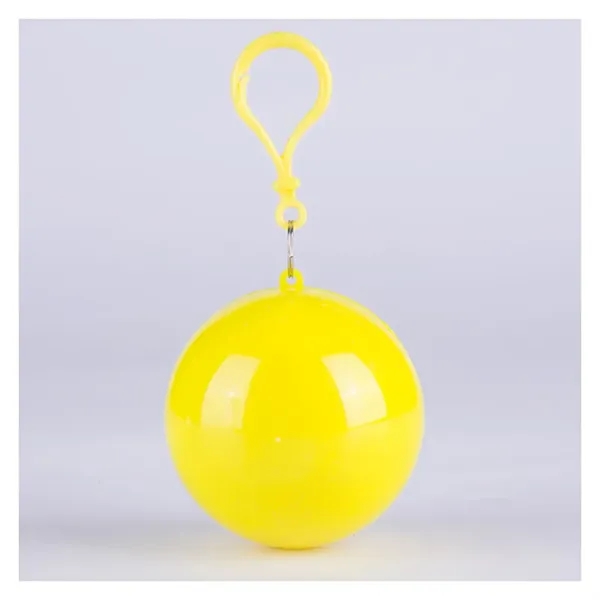 Disposable Emergency Rain Ponchos in Keychain Balls - Disposable Emergency Rain Ponchos in Keychain Balls - Image 5 of 5