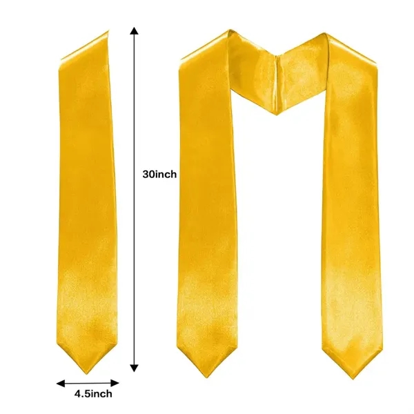 Plain Graduation Stole Sash 60 Inch Long Adults for High Sch - Plain Graduation Stole Sash 60 Inch Long Adults for High Sch - Image 1 of 2
