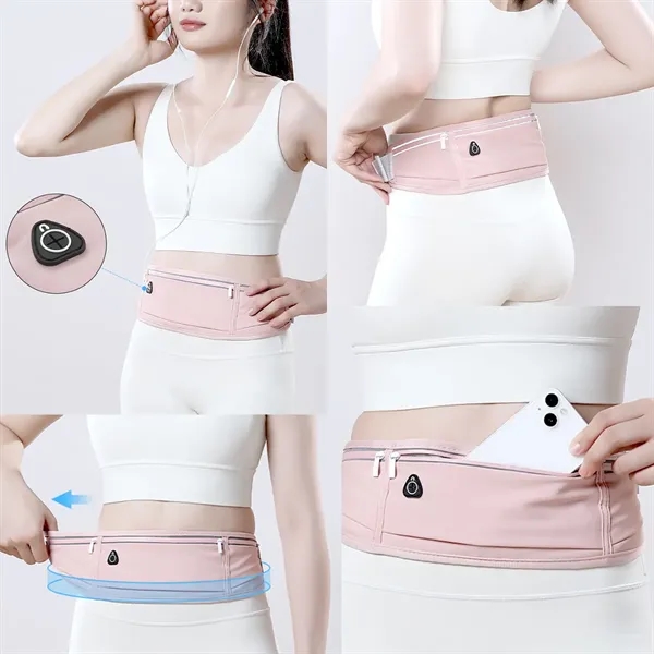 3 Pockets Waterproof  Reflective Sport Waist Bag - 3 Pockets Waterproof  Reflective Sport Waist Bag - Image 2 of 2