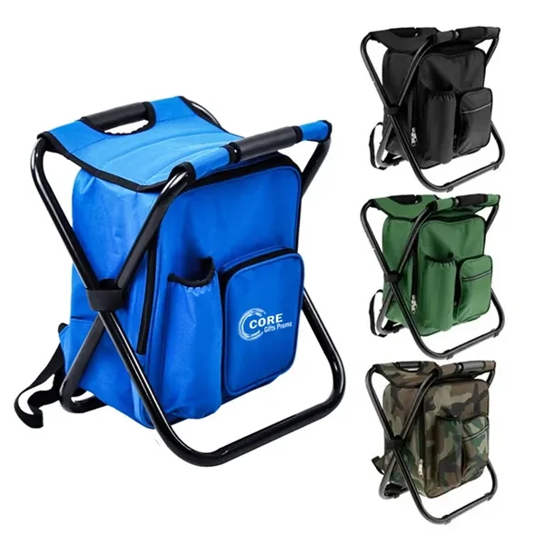 Camping Folding Chair with Cooler Backpack - Camping Folding Chair with Cooler Backpack - Image 0 of 4