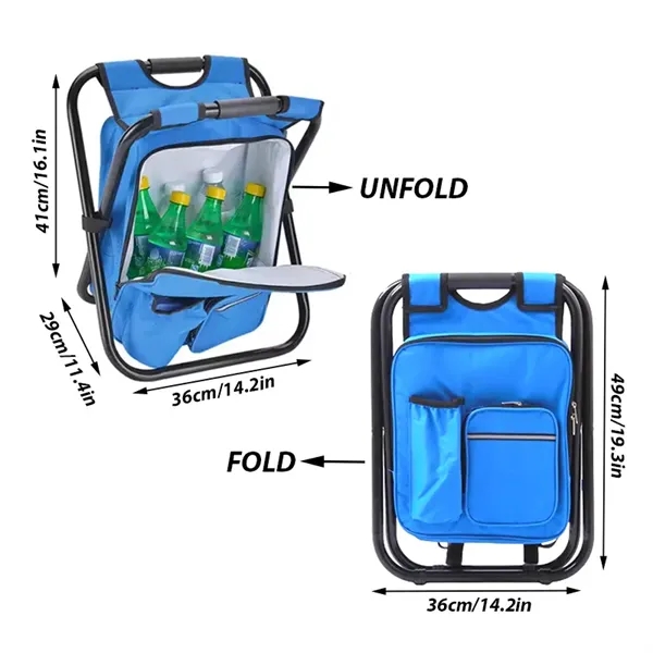 Camping Folding Chair with Cooler Backpack - Camping Folding Chair with Cooler Backpack - Image 1 of 4