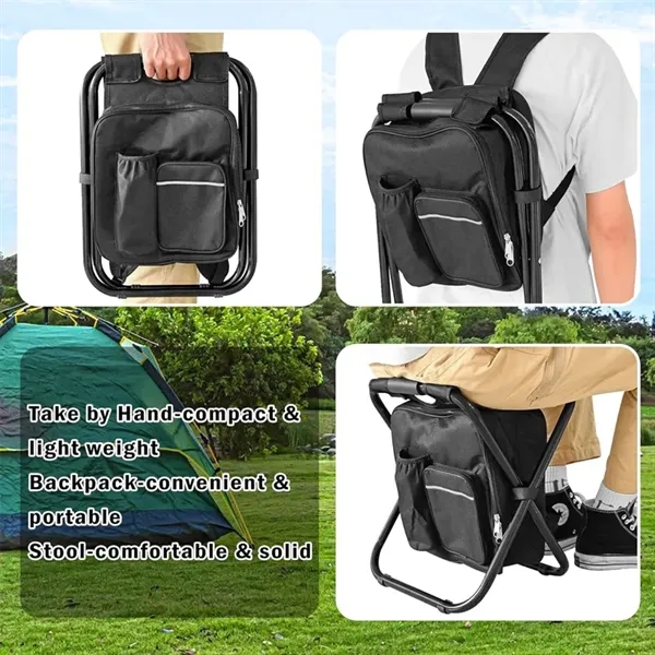 Camping Folding Chair with Cooler Backpack - Camping Folding Chair with Cooler Backpack - Image 2 of 4