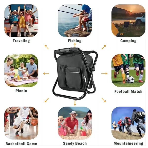 Camping Folding Chair with Cooler Backpack - Camping Folding Chair with Cooler Backpack - Image 4 of 4