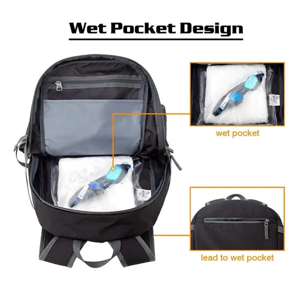 40L Ultra Lightweight Backpack Foldable Hiking Daypack - 40L Ultra Lightweight Backpack Foldable Hiking Daypack - Image 2 of 6