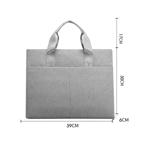 Durable Business Document Tote with Multiple Pockets - Durable Business Document Tote with Multiple Pockets - Image 1 of 4