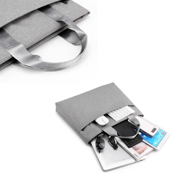 Durable Business Document Tote with Multiple Pockets - Durable Business Document Tote with Multiple Pockets - Image 3 of 4