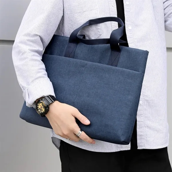 Durable Business Document Tote with Multiple Pockets - Durable Business Document Tote with Multiple Pockets - Image 4 of 4