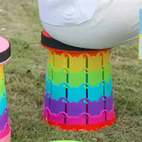 Adjustable Rainbow Telescopic Stool for Travel & Events - Adjustable Rainbow Telescopic Stool for Travel & Events - Image 4 of 4