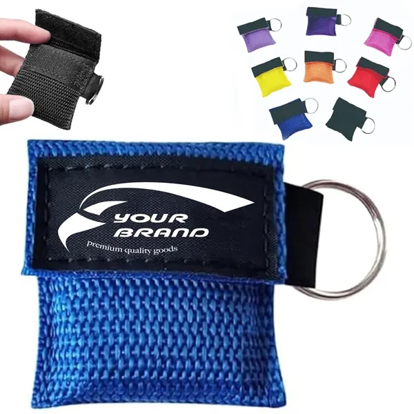 Portable CPR Face Shield Keychain with One Way Valve - Portable CPR Face Shield Keychain with One Way Valve - Image 0 of 4
