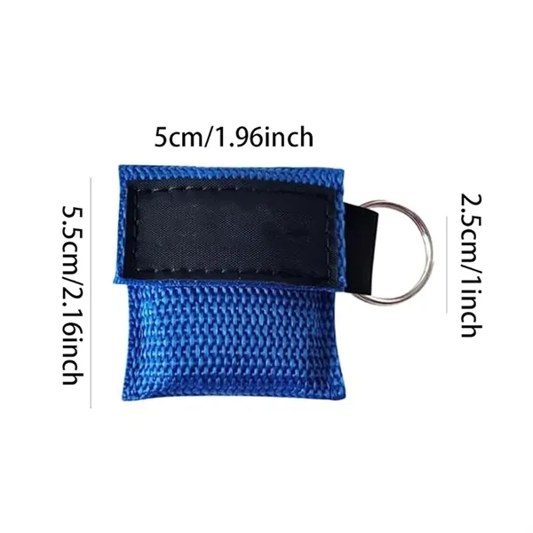Portable CPR Face Shield Keychain with One Way Valve - Portable CPR Face Shield Keychain with One Way Valve - Image 1 of 4