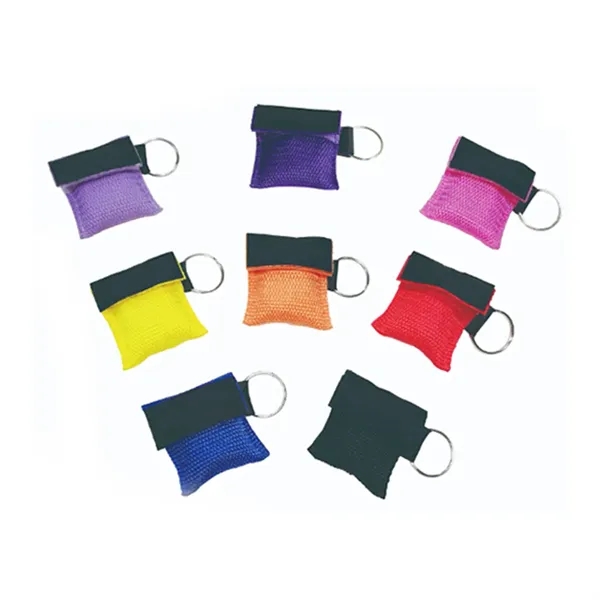 Portable CPR Face Shield Keychain with One Way Valve - Portable CPR Face Shield Keychain with One Way Valve - Image 2 of 4