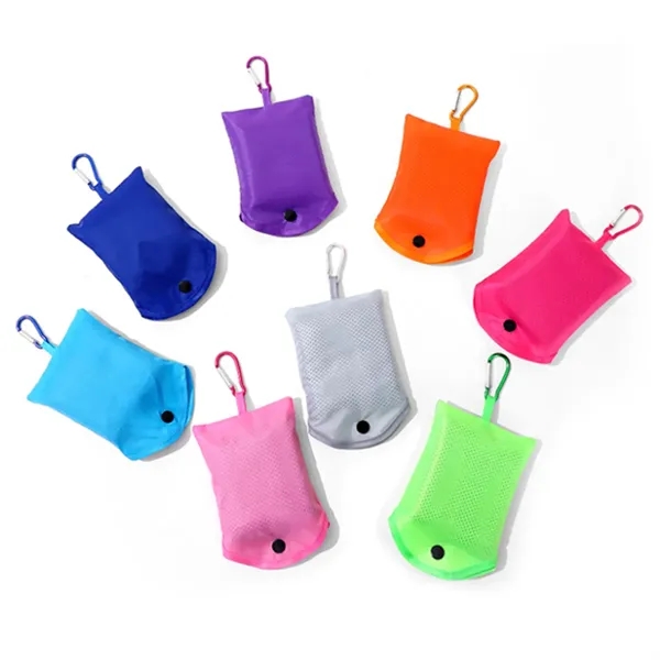 Quick Dry Cooling Towel w/ Carabiner Pouch for Outdoor. - Quick Dry Cooling Towel w/ Carabiner Pouch for Outdoor. - Image 2 of 4