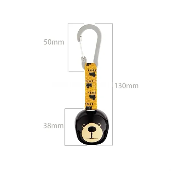 Retractable Bell with Carabiner & Rope for Hiking, Safety. - Retractable Bell with Carabiner & Rope for Hiking, Safety. - Image 1 of 4