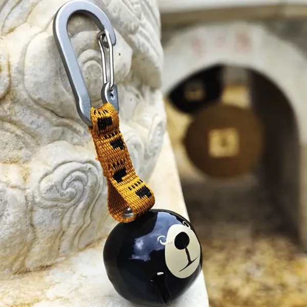 Retractable Bell with Carabiner & Rope for Hiking, Safety. - Retractable Bell with Carabiner & Rope for Hiking, Safety. - Image 3 of 4