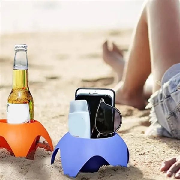 Portable Beach Cup Holder for Sand & Outdoor Events - Portable Beach Cup Holder for Sand & Outdoor Events - Image 4 of 4