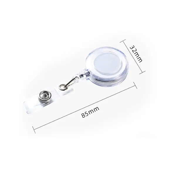 Retractable Badge Reel with Clip for ID Cards & Keys - Retractable Badge Reel with Clip for ID Cards & Keys - Image 1 of 3