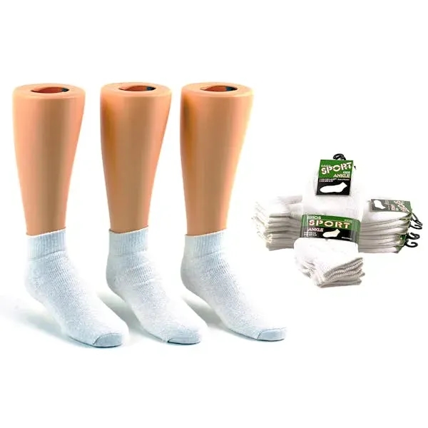 Kids' Ankle Socks - White Size 6-8 - Kids' Ankle Socks - White Size 6-8 - Image 0 of 0