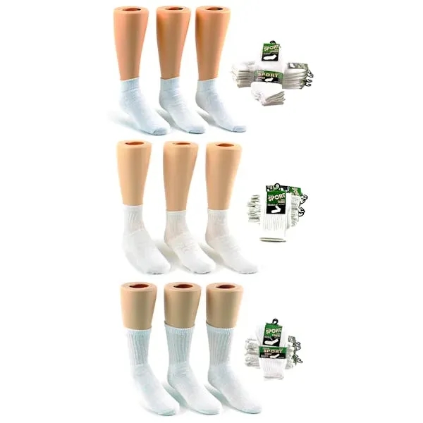 Kids' Sock Combos - White Size 6-8 - Kids' Sock Combos - White Size 6-8 - Image 0 of 0