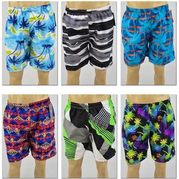 Men's Swim Trunks - Assorted Prints M - 2X - Men's Swim Trunks - Assorted Prints M - 2X - Image 0 of 0