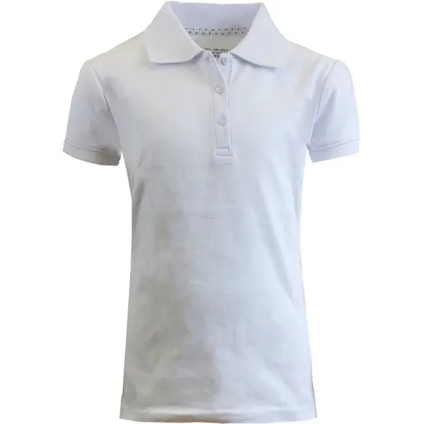 Girls' School Uniform Polo Shirts - White Short Sleeve Siz - Girls' School Uniform Polo Shirts - White Short Sleeve Siz - Image 0 of 0
