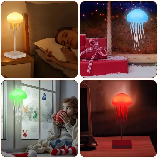 Voice Control Jellyfish Lamp with Base - Voice Control Jellyfish Lamp with Base - Image 3 of 8