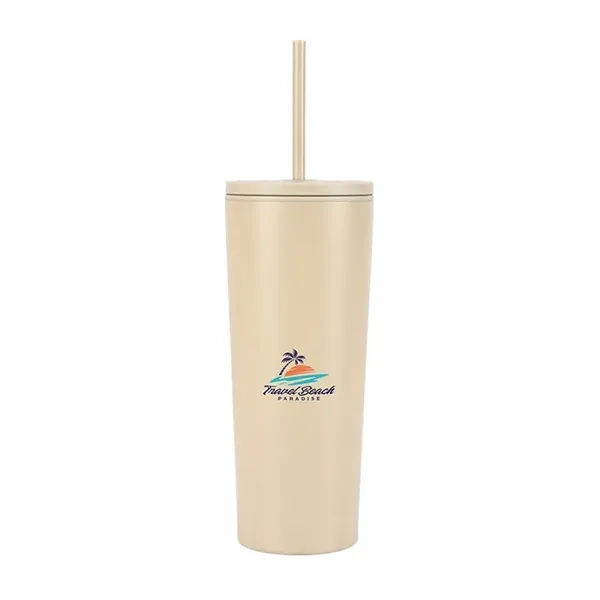 Bayard 24 oz. Double Wall Steel/PP Liner Straw Tumbler - Bayard 24 oz. Double Wall Steel/PP Liner Straw Tumbler - Image 3 of 10