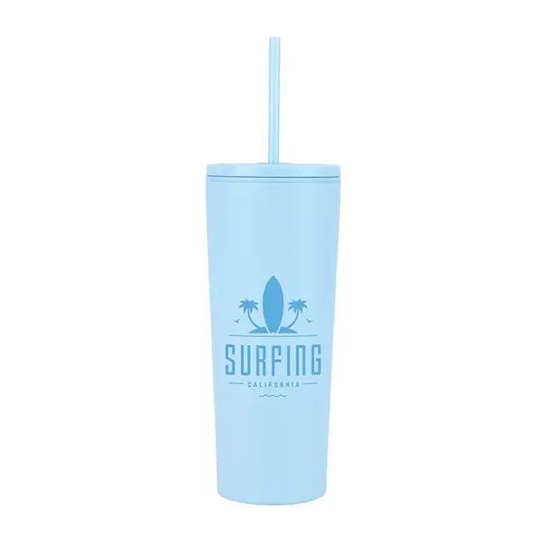 Bayard 24 oz. Double Wall Steel/PP Liner Straw Tumbler - Bayard 24 oz. Double Wall Steel/PP Liner Straw Tumbler - Image 4 of 10