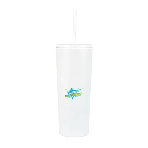 Bayard 24 oz. Double Wall Steel/PP Liner Straw Tumbler - Bayard 24 oz. Double Wall Steel/PP Liner Straw Tumbler - Image 9 of 10