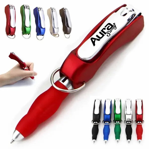Nail Clipper Pen Keychain - Nail Clipper Pen Keychain - Image 0 of 4