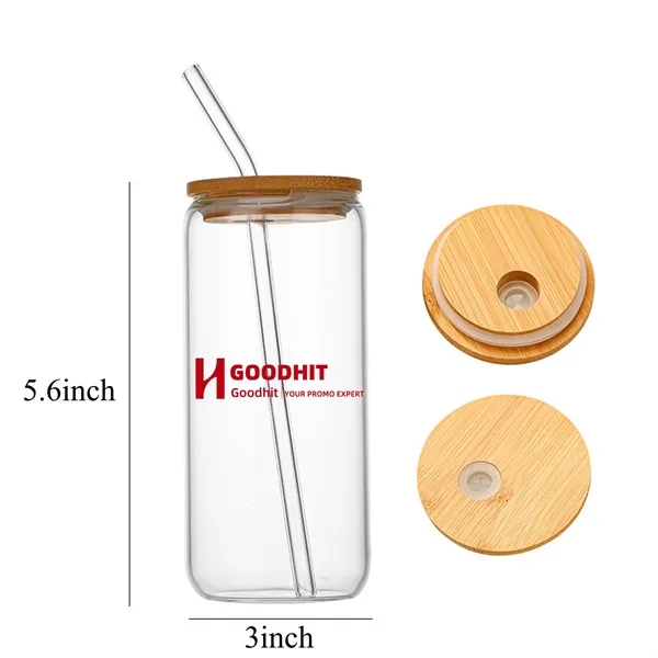 16oz Boba Tumbler Glass Cups with Lids and Straws - 16oz Boba Tumbler Glass Cups with Lids and Straws - Image 2 of 2