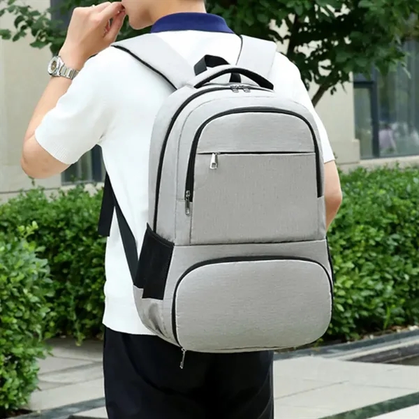 Insulated Laptop Backpack W/ Cooler USB Port Headphone Jack - Insulated Laptop Backpack W/ Cooler USB Port Headphone Jack - Image 7 of 8