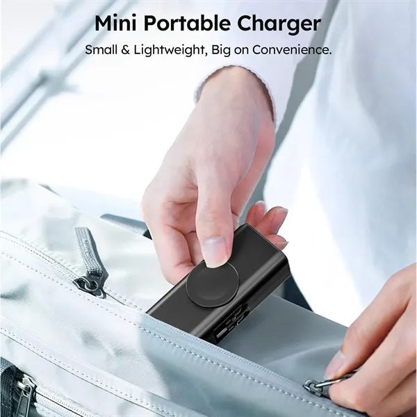 Mini  power bank 5000mAh  with watch charger - Mini  power bank 5000mAh  with watch charger - Image 4 of 5