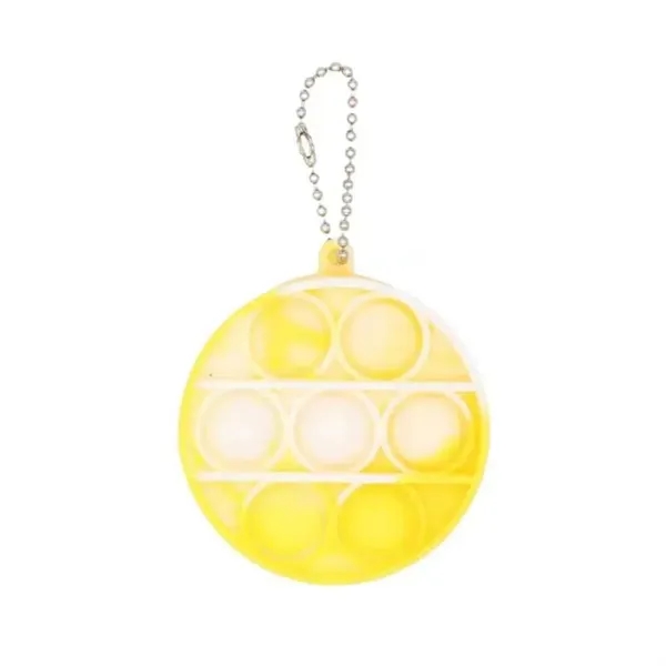 Round Push Pop Bubble Keychain - Round Push Pop Bubble Keychain - Image 4 of 7