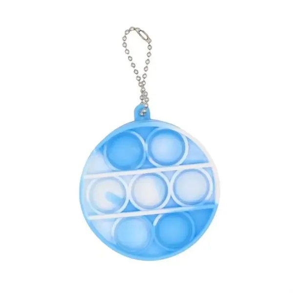 Round Push Pop Bubble Keychain - Round Push Pop Bubble Keychain - Image 6 of 7