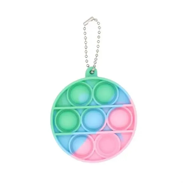 Round Push Pop Bubble Keychain - Round Push Pop Bubble Keychain - Image 7 of 7