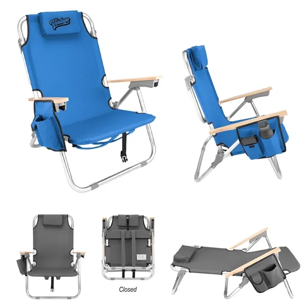 PORTABLE RECLINING BEACH CHAIR - PORTABLE RECLINING BEACH CHAIR - Image 0 of 2